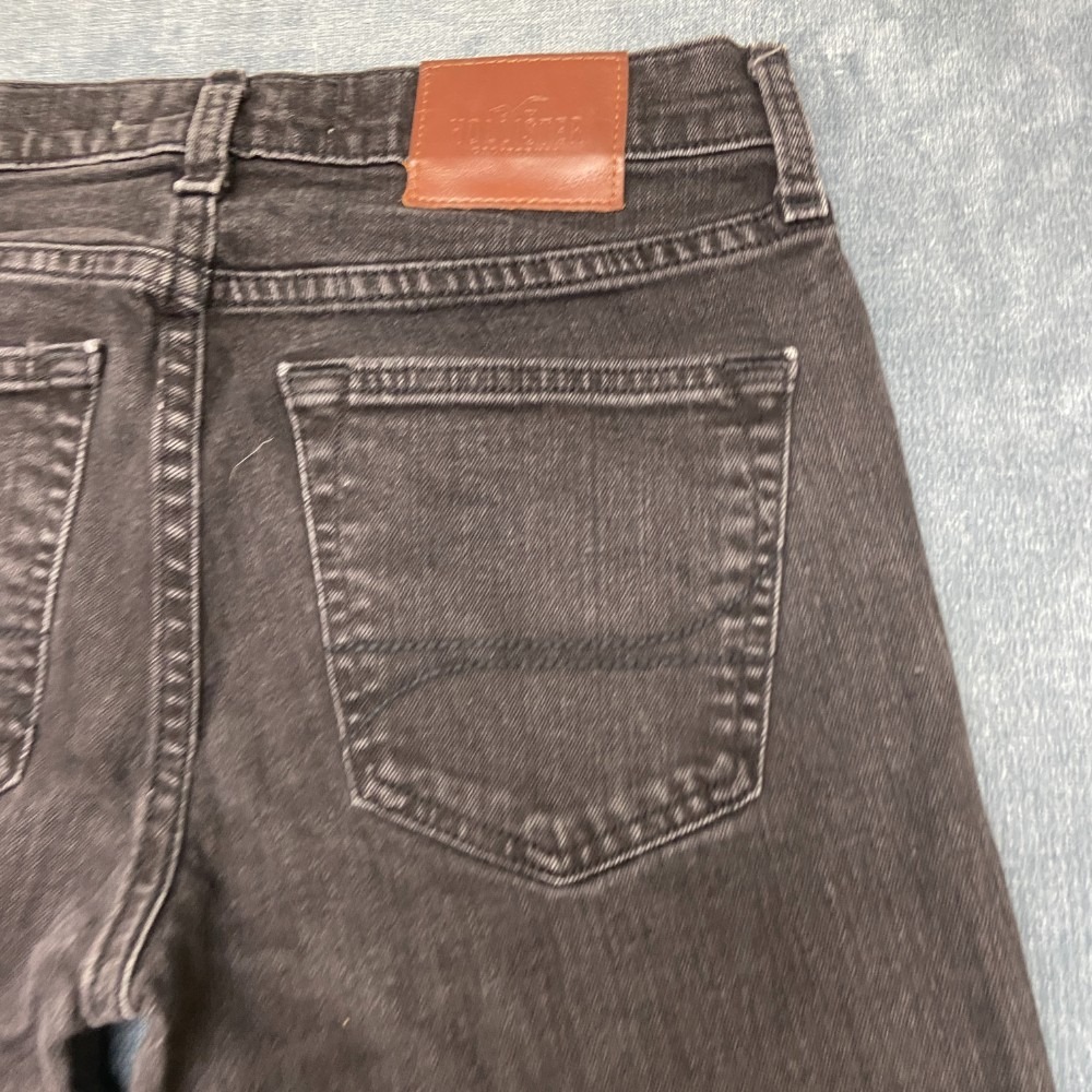 Hollister Super Skinny Jeans Womens 29x32 Black Denim Dark Wash Classic Outdoor - Picture 12 of 13